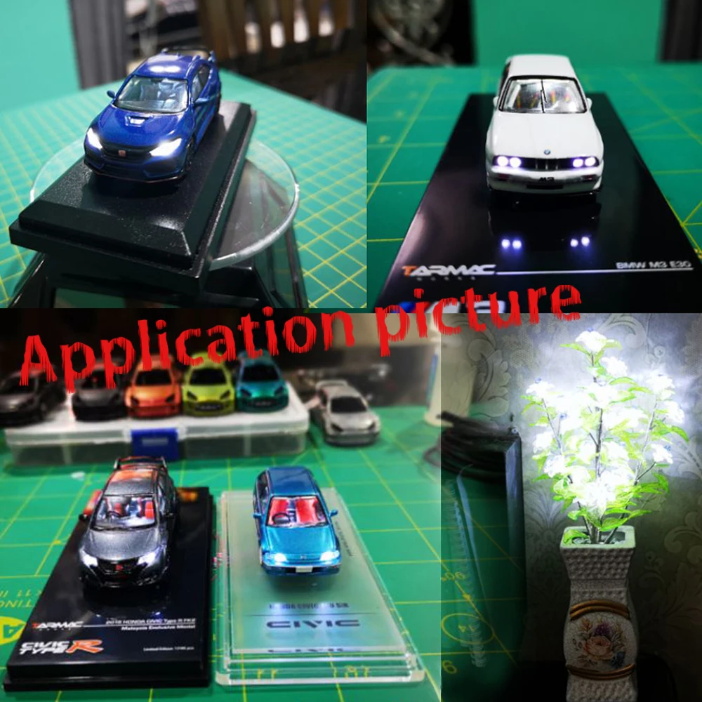 1206 SMD модель шлейфа HO N OO scale предварительно припаянный micro litz проводной