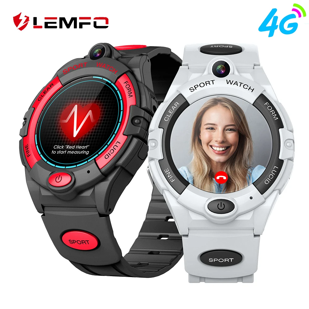 Смарт часы Детские LEMFO i10 4G 2021 дюйма Wi-Fi GPS IP67 680 мА ч смарт детские наручные умные |