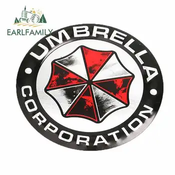 

EARLFAMILY 13cm x 12.9cm For Umbrella Corporation Vinyl Graphic Decal Fashion Car Stickers Waterproof Scratch-proof Decor