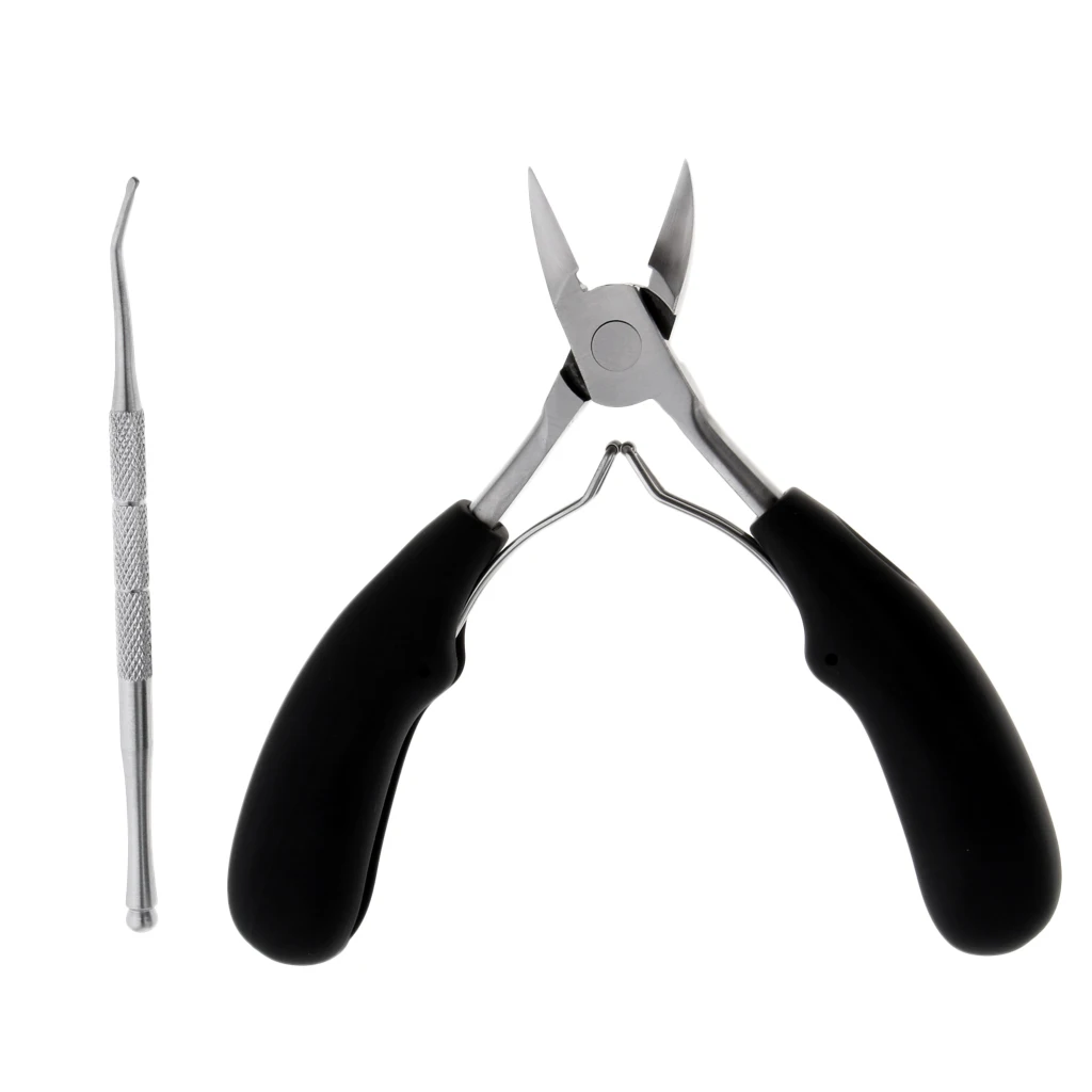 Nail Art Clipper Nipper Cuticle Cutter Ingrown Toenail Lifter Pedicure Kit