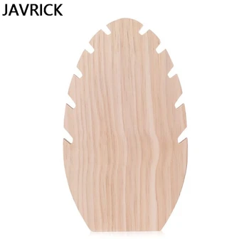 

Natural Wood Adjustable-Length Necklace Holder Display Board For Showing 5 Necklaces Pendants