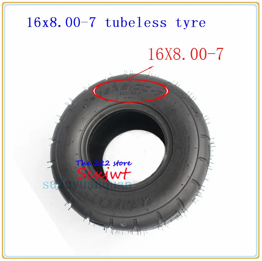 16x8. 00-7 бескамерные шины для пляжного автомобиля 16X8-7 ATV Go-kart износостойкие дорожные вакуумные шины четырехколесные ATV шин