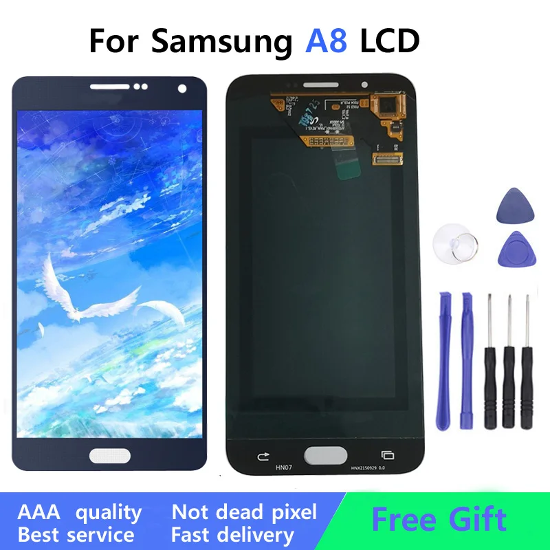 LCD 5.7&quot 100% tested Display For SAMSUNG Galaxy A8 Touch Screen Digitizer Assembly Replacement A800 A800F | Мобильные телефоны