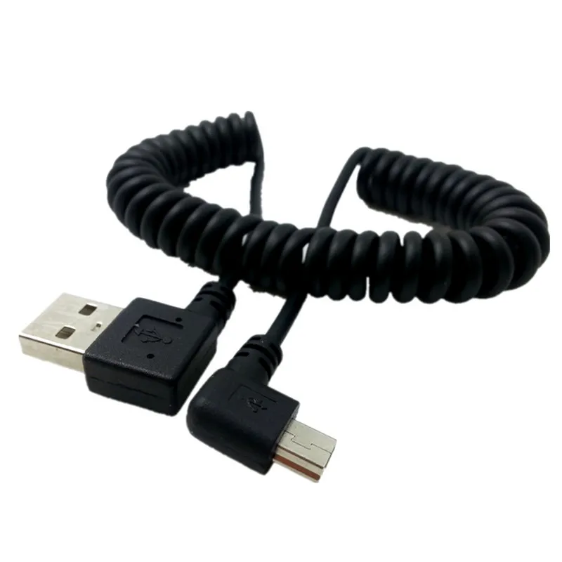 Удлинительный кабель USB 2,0 type A под прямым углом к Мини USB 90 градусов шнур для зарядки данных для MP3 HDD цифровой камеры