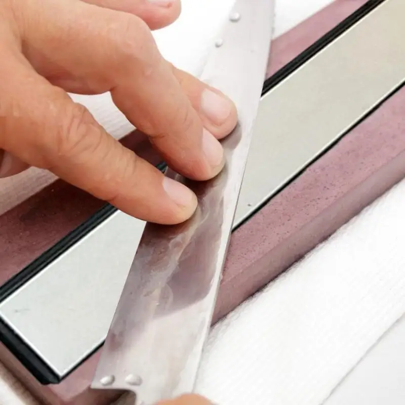 Knife Sharpener Excellent Durable Emery ABS Plastic Base Kitchen