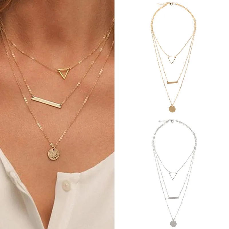 Новое модное женское многоэтажное ожерелье в европейском и американском стиле