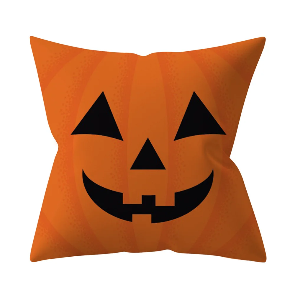 Многоцветный Pumkin чехол для подушки, полиэстер, декоративный, Хэллоуин Вечеринка, с принтом, чехол для подушки, 45*45 см, для дома и дивана,, Прямая поставка - Цвет: Многоцветный