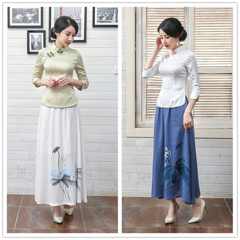 Camicetta Cheongsam Camicia Da Donna Slim Tang Migliorata Top Camicia Da Donna A Maniche Corte Hanfu Zen A Maniche Corte Da Donna Cinese Retrò