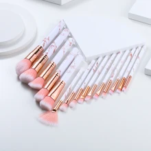 5/10/15 pçs conjuntos de escovas de maquiagem highlighter olho cosméticos pó fundação sombra de olho cosméticos sobrancelhas profissionais cabelo macio