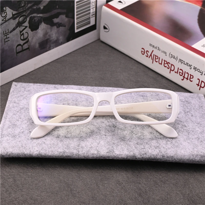 Cubojue White Myopia Glasses Men Women -100 175 to -600 Optical Eyeglasses Frames Ladies Youth Narrow Eyewear Anti Reflection 2
