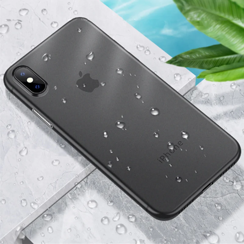 

Luxury Ultra Thin 0.2mm PP Case On The For IPhone XR XS Max X Shockproof Bumper Case For IPhone 7 8 6 6s Plus Phone Case Cover