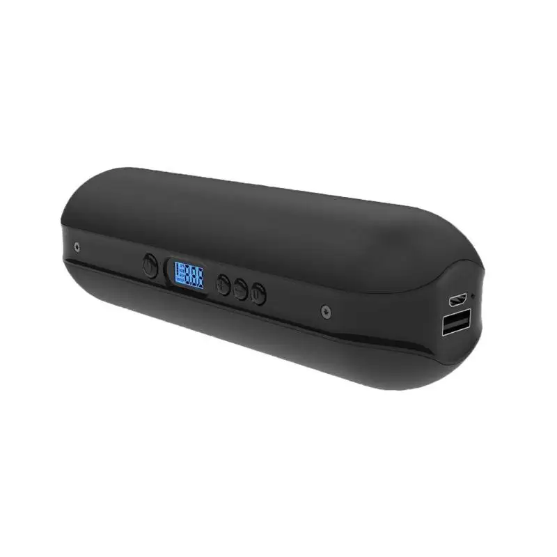 Черный 150PSI перезаряжаемый надувной портативный велосипедный Электрический автомобильный шиномонтажный насос - Цвет: Черный