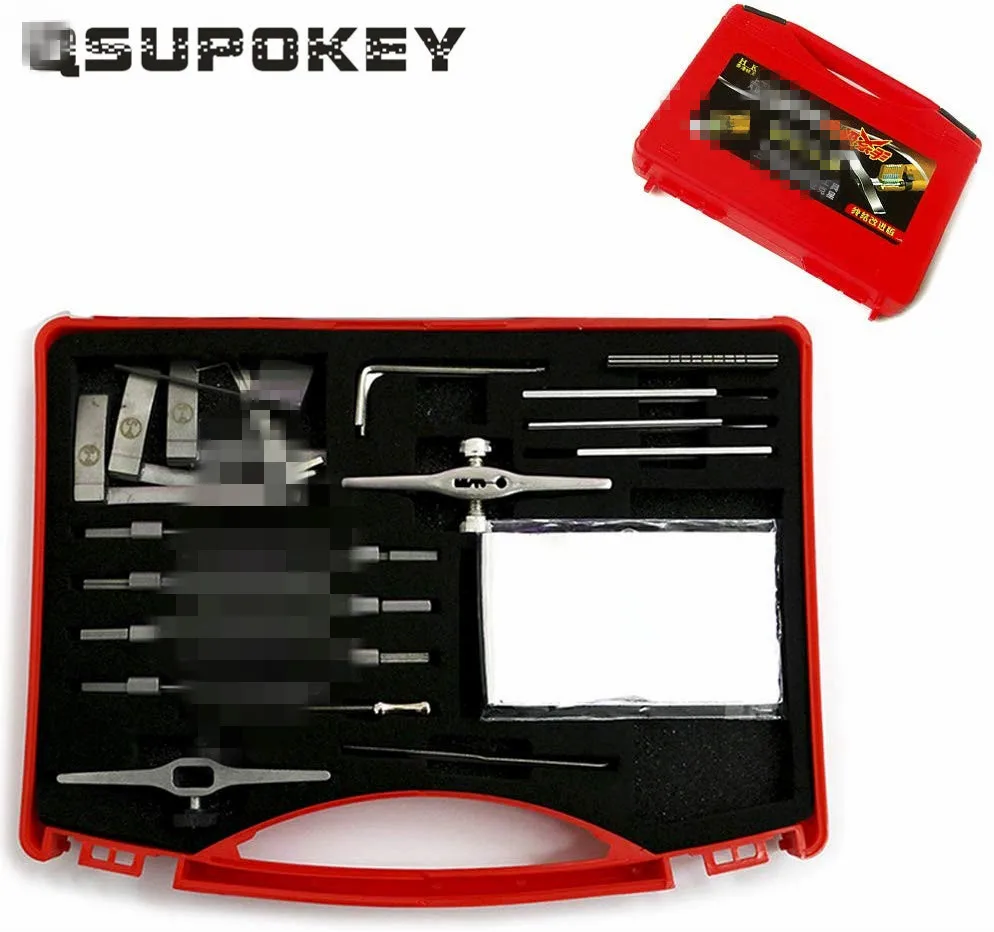 

QSUPOKEY High quality HUK tools for repair tool home lock Civil Locksmith Fixture full set by free shipping