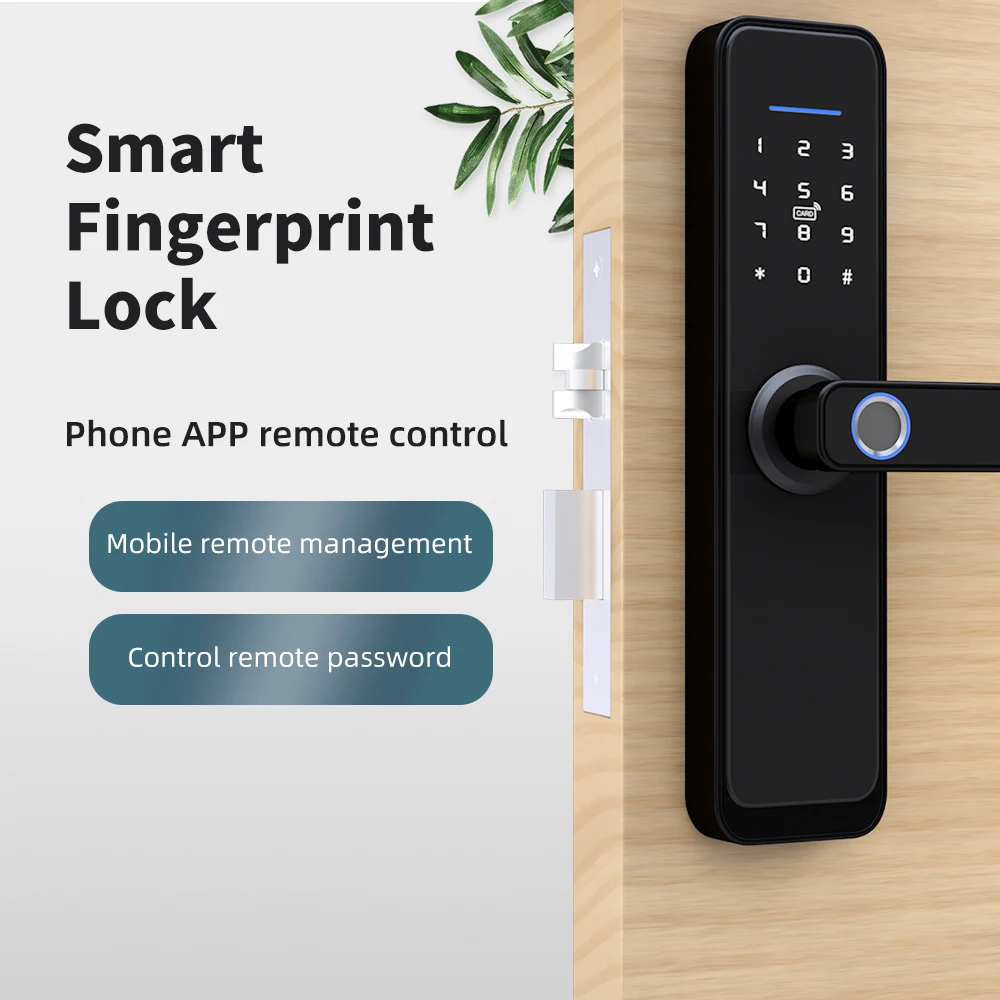 Zemismart Tuya Zigbee Alexa Voice Control Door Lock Intelligent Security  Lock Encryption with Keys IC Cards Smart Life Control