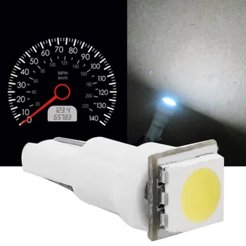 

T5 Plug and Play White Dashboard Gauge 1SMD LED Instrument Panel Light Bulb Up to 50000+ Hours