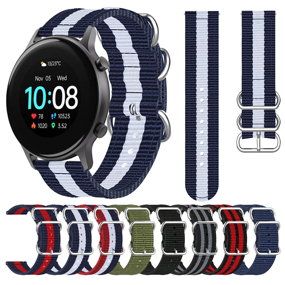 Серебряное кольцо с пряжкой нейлоновый ремешок для UMIDIGI Urun S Uwatch 3S 2S 2 сменный