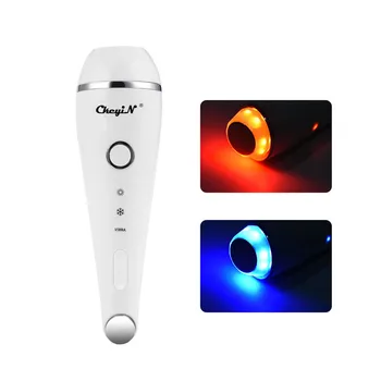 

LED Light Therapy Vibration Facial Massager Hot and Cold Compress Beauty Instrument Anti Aging Wrinkles Removal Skin Care Tool48