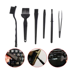 Kit de nettoyage de clavier antistatique, brosse de nettoyage de clavier noir, brosses de nettoyage de poussière, outil de nettoyage ménager 6 pièces 