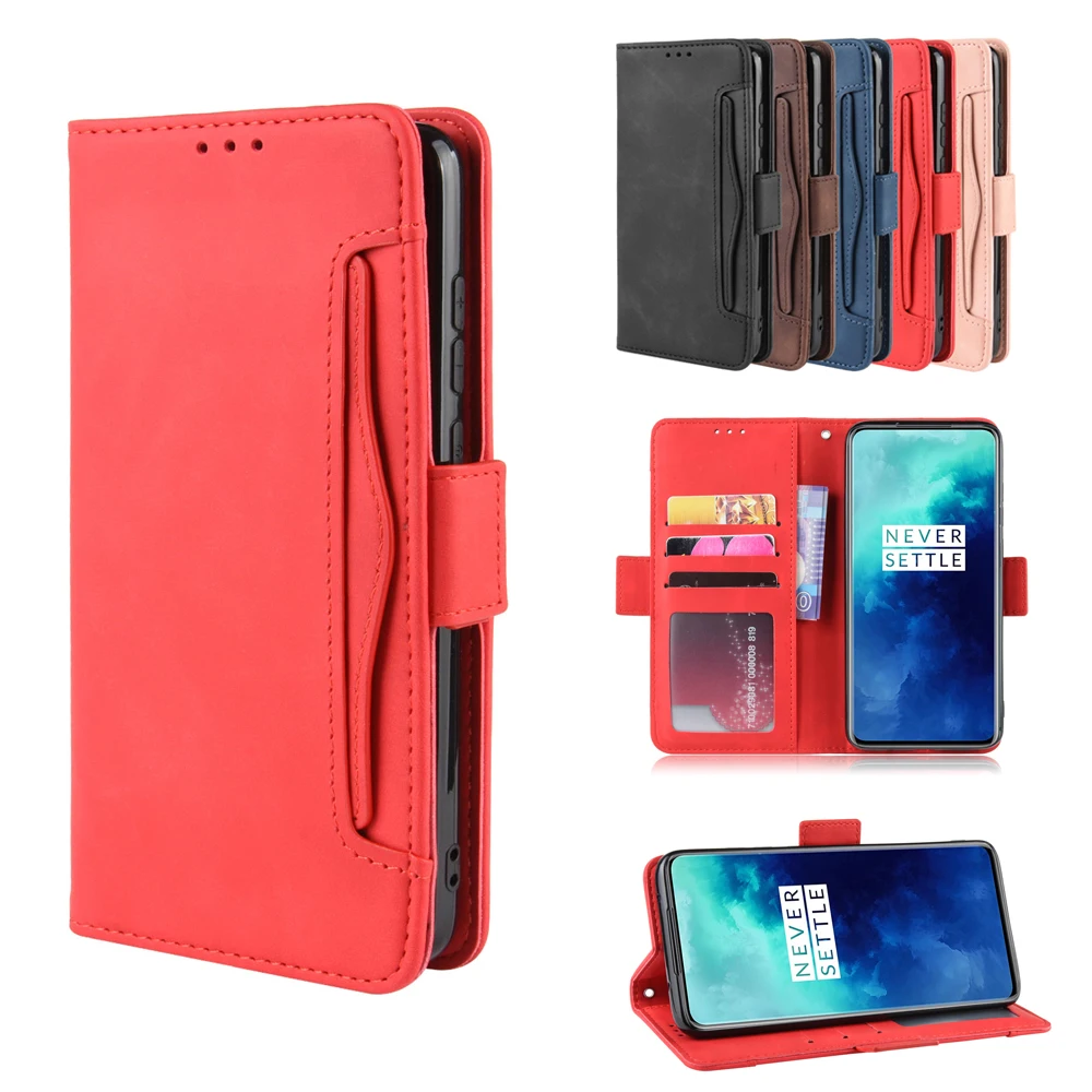 Для OnePlus 7T 7T Pro 7 Pro 7 Чехол из искусственной кожи чехол-кошелек с отделением для карт чехол для телефона Магнитный Флип-Стенд защитный чехол 1+ 7T