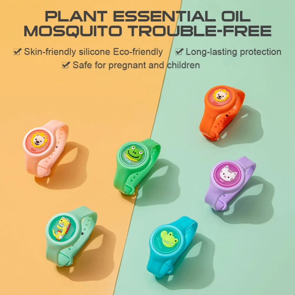 Children's Cartoon Mosquito Repellent Anti Insect Bracelet Plant