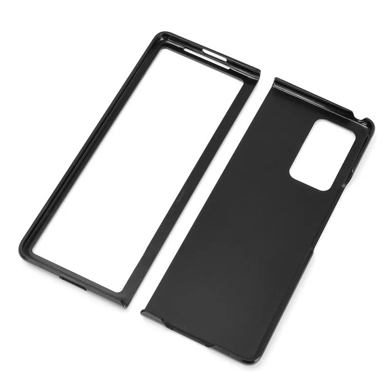 US $245.01 50pcs Official Leather Case For Samsung Z Fold 2 Case For Samsung Galaxy Z Fold 2 Fold2 FrontBack 360 Full Protect Back Case