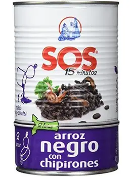 

SOS Arroz Negro con Chipiron - 955 gr - [Pack de 6]