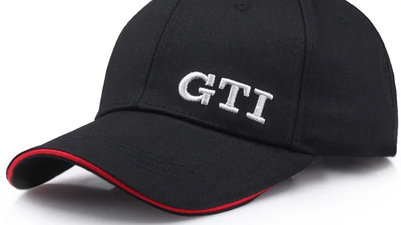 Модная изысканная вышивка GTI одноцветная бейсболка мыть хлопок мужская шляпа грузовик головной убор для водителя кепи-унисекс высокого качества регулировки кости