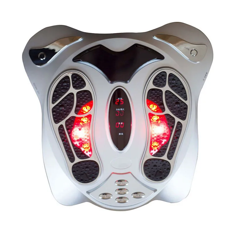 

Electric Foot Massager Far Infrared Pressure Points Foot Massage Machine Reflexology Feet Care Body Slimming Belt 8 EMS Pads