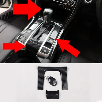 

Gear Shift Knob Head Cover Gear Shift Box Panel Trim For Honda Civic 10th 2016 -2020