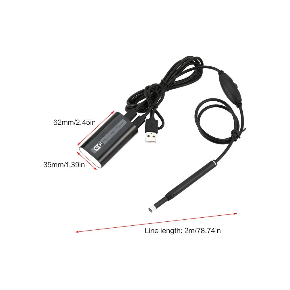 F170 беспроводной WiFi ушной очиститель эндоскоп 5 мм объектив Otoscope воск для удаления