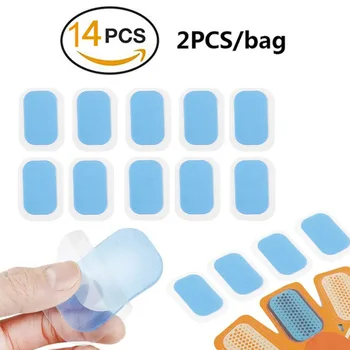 

14Pcs Hydrogel Sticker Patch For AbS EMS Abdominal Stimulator Hip Trainer Toner Trimmer Belt Replacement Pads Vibration Fitness