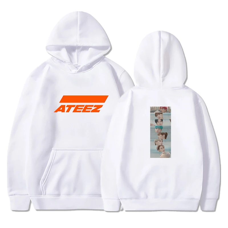 

ATEEZ printed men's fashion brand hoodies, spring and autumn 2020, men's casual hoodies, solid color men's hoodies, sweatshirts