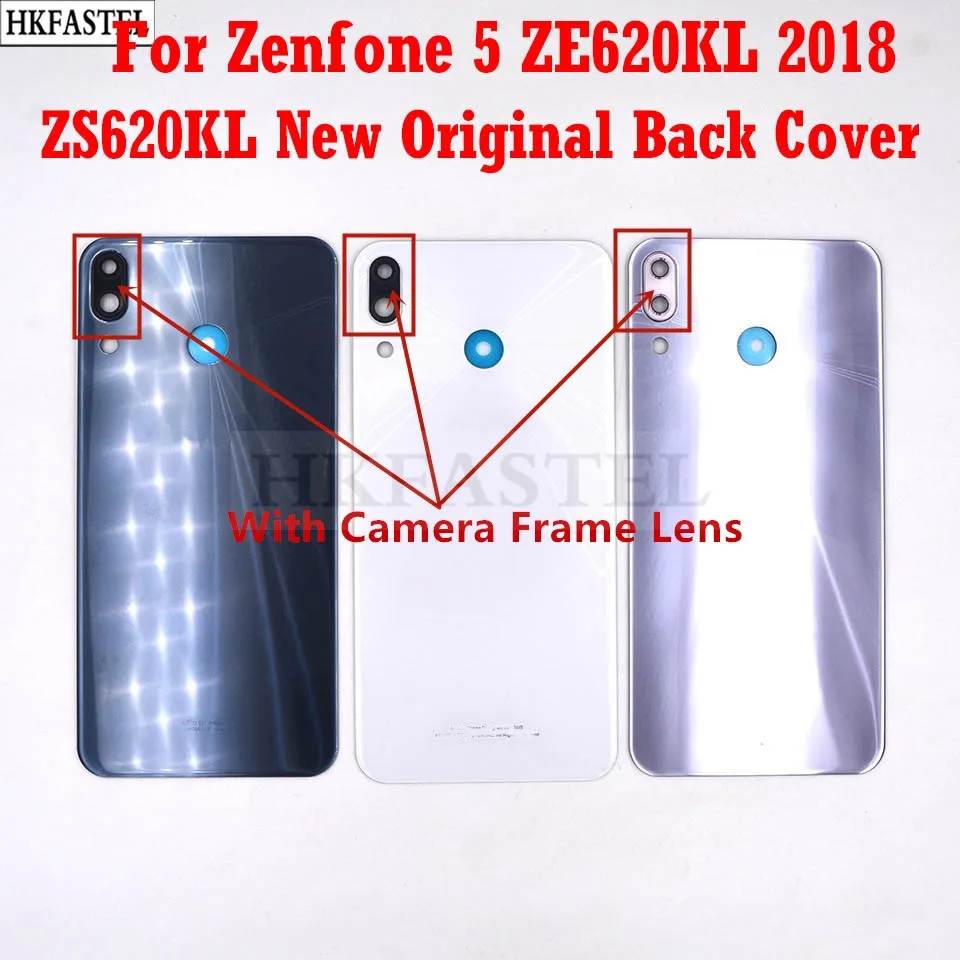 For Asus Zenfone 5 ZE620KL ZF620KL ZS620KL 2018 New Original Back Housing Cover Battery Door + Camera Lens | Мобильные телефоны и