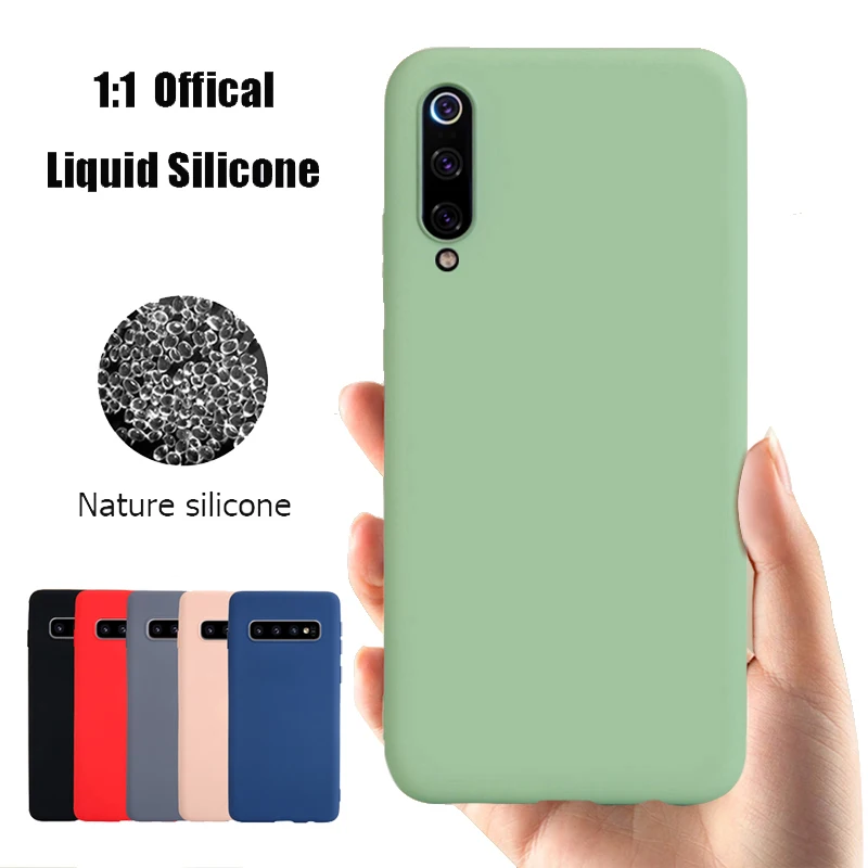 

Soft Liquid Silicone Case For Samsung Galaxy S8 S9 S10 S10 Plus Lite Note 8 9 10 pro A10 A20 A30 A40 A50 A70 A80 A90 Cover