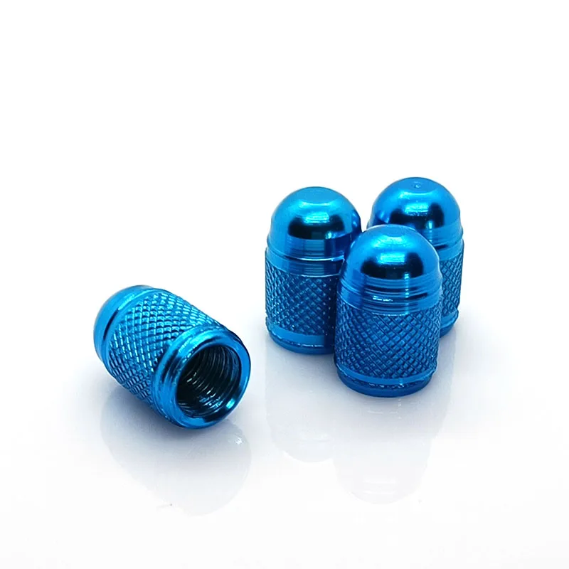 4Caps/Set Bullet-Styling Car Wheel Tyre Tire Valve Stem Rim Caps Blue Skyblue Covers Automobiles Motorcycles Bicycles |