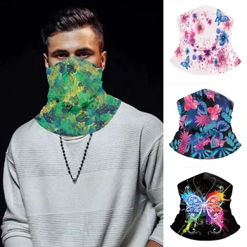 

Printed Seamless Face Mask Bandanas Multi-Functional Full-Coverage Tube Bandanas for Women Men Face Scarf