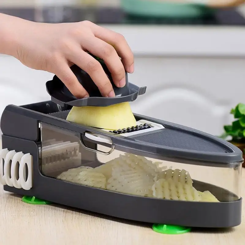 Многофункциональный нож для овощей резак для моркови руководство Картофелечистка 6 в 1 резка Овощной очиститель кухонный инструмент аксессуар