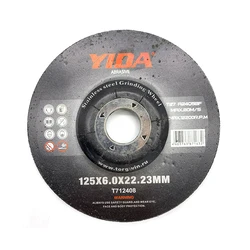 10 pièces de meules abrasives de 125mm, utilisées avec des meuleuses d'angle pour le chanfreinage, l'ébavurage, le nettoyage des joints soudés, le meulage grossier de l'acier 