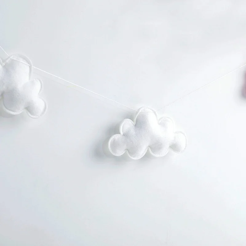 Felt Hanging Room Decoration Snow Mountain Tree Bear Cloud Shape Lovely Pendents Children Room Hanging Decoration Accessories