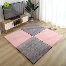 1 шт. 40/60/80/100 см Гостиная спальня Для детей Нескользящий плюш мягкий ковер в стиле пэчворк Jigsaw сращивания головки восхождение детский коврик