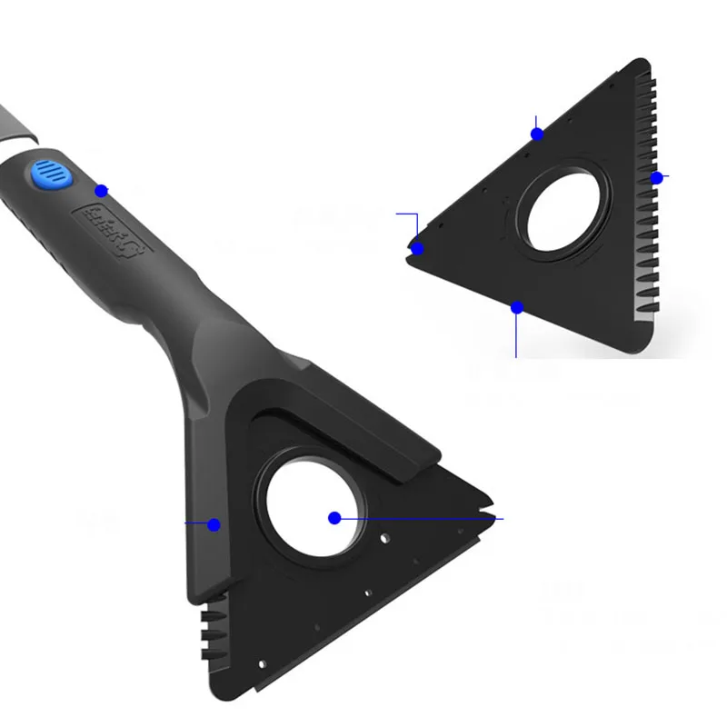 Tanie Łopata do śniegu czyścik samochodowy i skrobaczka z piankowym uchwytem wysuwane zdejmowane automatyczne usuwanie śniegu samochód Frost Windshield Cleaner