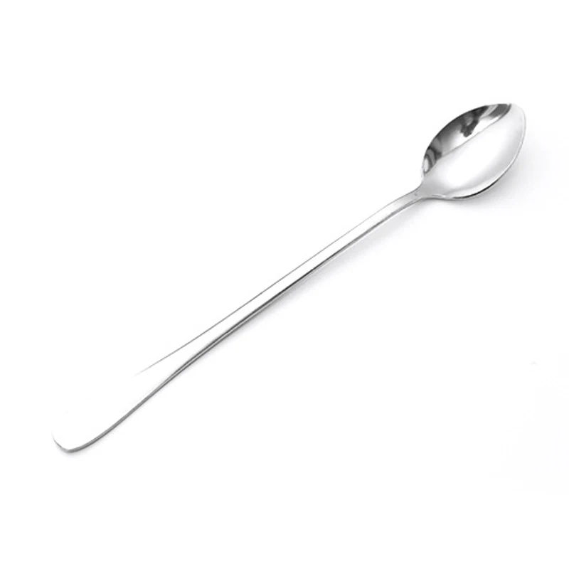 

New 1Pc Long Handle Stainless Steel Tea Coffee Spoon Cocktail Ice Cream Spoon Spoons Cutlery Pointed Head