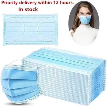 

Ships within 12 hours Disposable Protective Anti Flu Dust Pollution Mask Face Allergy Particulate Face Filter Air Purification