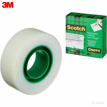 

Transparent Tape 3M 810RUS Office School Supplies Tapes Adhesives Fasteners invisible adhesive Tape in a Scotch Magic box Transparent