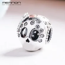 Весенние серебряные 925 ювелирные изделия сверкающие Подвески в виде черепа для изготовления ювелирных изделий 925 пробы серебряные подходящие браслеты из бисера DIY