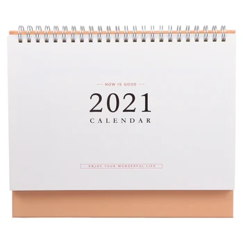 

1Pc Tabletop Coil Calendar Durable Calendar Notepad for Home