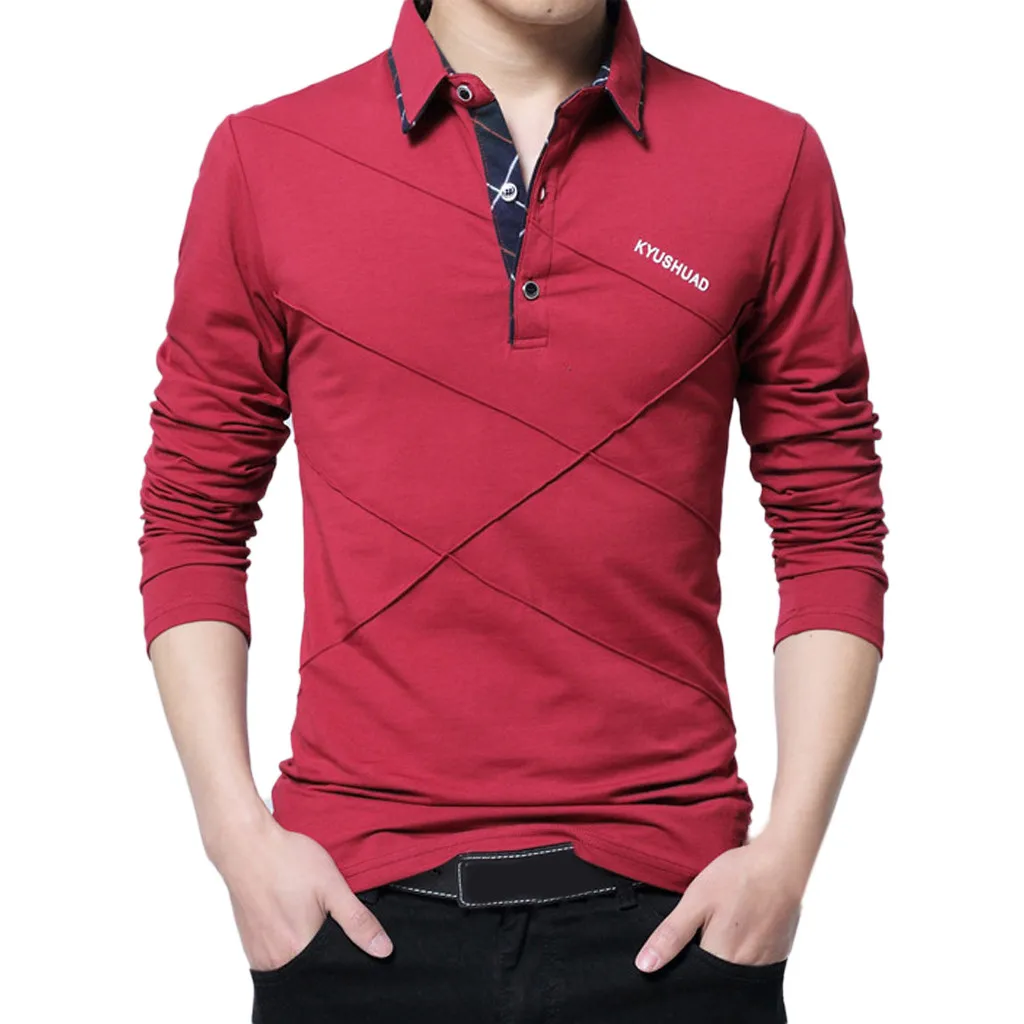 Camisa Masculina мужская Осенняя Зимняя Повседневная Базовая Модная хлопковая рубашка с длинными рукавами на пуговицах с отворотом, топы, блузки размера плюс 5XL