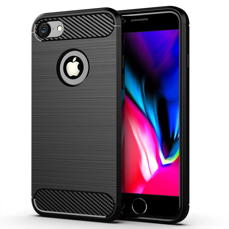 Case For Iphone Se Case Soft Carbon Fiber Shockproof Back Cover For Iphone Se2 Se
