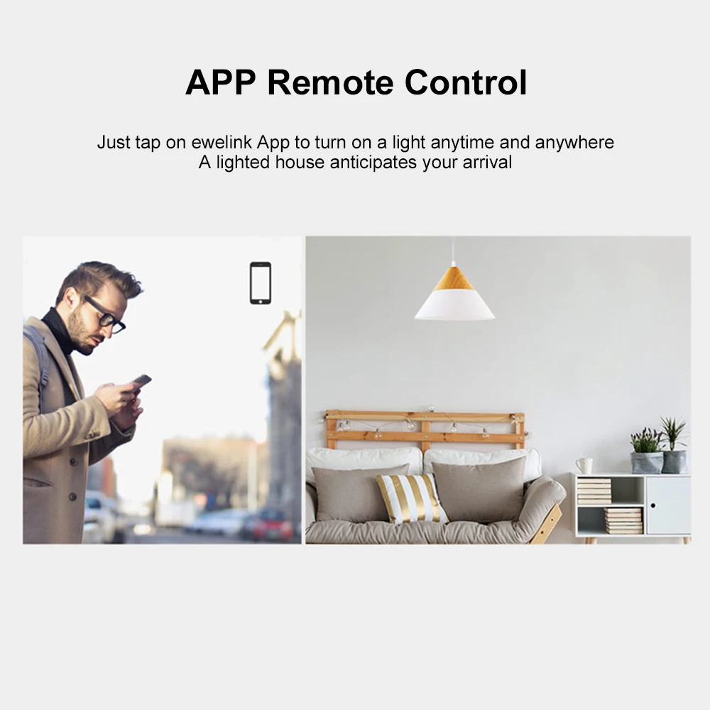Интеллектуальный выключатель света SONOFF Smart Wi-Fi настенный светильник переключатель 433 МГц RF пульт дистанционного управления Управление; APP/сенсорный Управление таймер с Google Home/Nest& Alexa