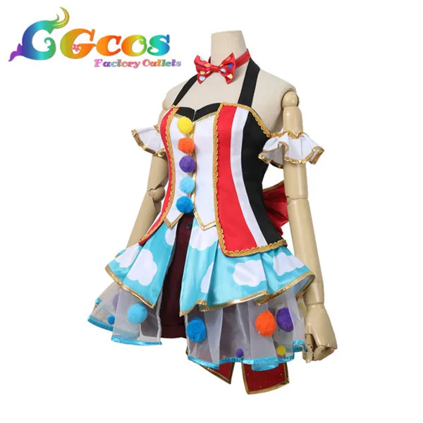 Bang Dream Hello счастливый мир! Улыбающийся волшебный браслет бас платье для спектакля Хэллоуин Рождественский костюм для женщины